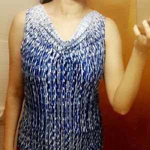 CALVIN KLEIN DRAPED NECK TOP SIZE M 23.5"LONG 😍😍